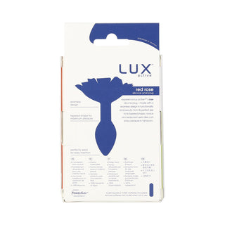 Lux Active Rose Silicone Butt Plug Red - Horny Stoner