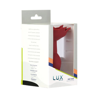 Lux Active Rose Silicone Butt Plug Red - Horny Stoner