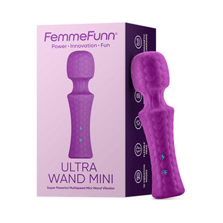FemmeFunn Ultra Wand Mini Rechargeable Flexible Textured Silicone Vibrator