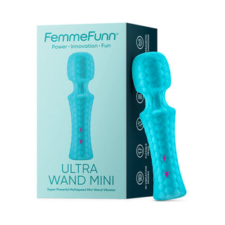 FemmeFunn Ultra Wand Mini Rechargeable Flexible Textured Silicone Vibrator