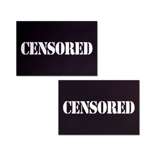 Pastease Censored: Black Censor Bars Nipple Pasties - Horny Stoner