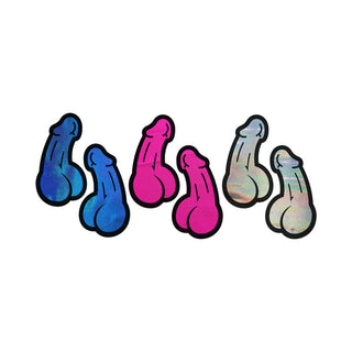 Pastease A Bag of Dicks: 3-Pack of Penis Pasties for Nipples & Skin - Horny Stoner