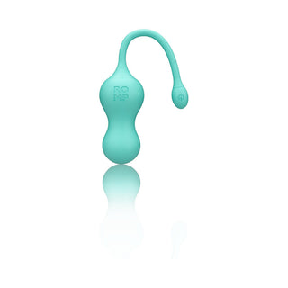 ROMP Cello Rechargeable Remote-Controlled Silicone G-Spot Egg Vibrator Light Teal - Horny Stoner