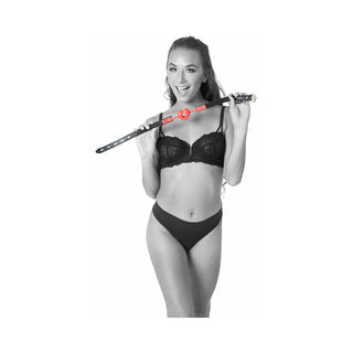 Sportsheets Sex & Mischief Amor Breathable Heart-Shaped Silicone Ball Gag Red - Horny Stoner