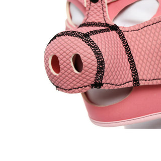 Ple'sur Neoprene Pig Mask Hood Pink Bag Packaging - Horny Stoner