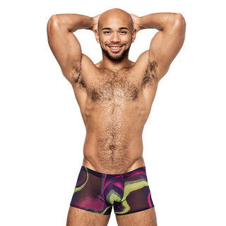 Male Power Mini Short Galactic  Print - Horny Stoner