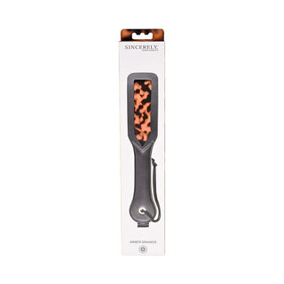 Sincerely, Sportsheets Amber Layered Spanker Tortoiseshell - Horny Stoner