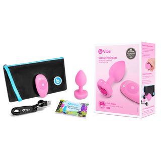 b-Vibe Vib Heart Shape Jewel Plug