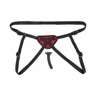 Sportsheets Saffron Silicone Pegging Kit with Adjustable Strap-On Harness & 5 in. Dildo - Horny Stoner