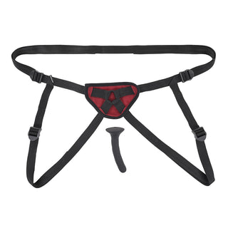 Sportsheets Saffron Silicone Pegging Kit with Adjustable Strap-On Harness & 5 in. Dildo - Horny Stoner