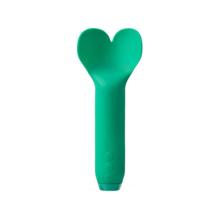 Je Joue Amour Rechargeable Silicone Heart-Shaped Bullet Vibrator - Emerald Green