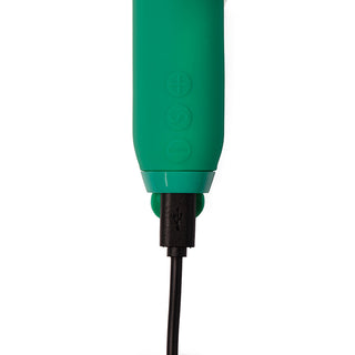 Je Joue Amour Rechargeable Silicone Heart-Shaped Bullet Vibrator - Emerald Green