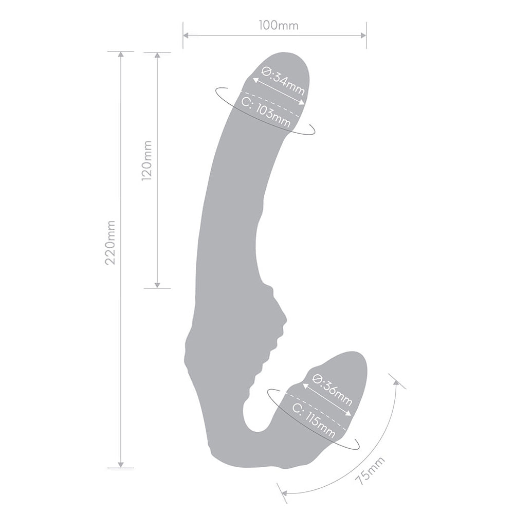 Together Strapless Remote Control Vibrator Pink - Horny Stoner