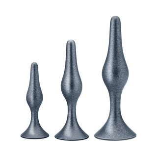 Anal Adventures Matrix Genesis Plug Kit Stellar Silver - Horny Stoner