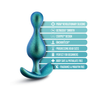 Anal Adventures Matrix Photon Plug Neptune Teal - Horny Stoner