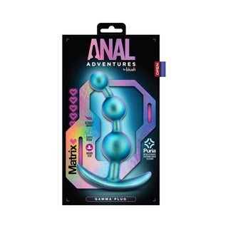 Anal Adventures Matrix Gamma Plug Neptune Teal - Horny Stoner