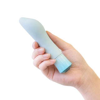 Blush Oh My Gem Ardor Rechargeable Warming Silicone Tapered Vibrator Aquamarine - Horny Stoner