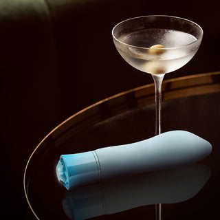 Blush Oh My Gem Ardor Rechargeable Warming Silicone Tapered Vibrator Aquamarine - Horny Stoner