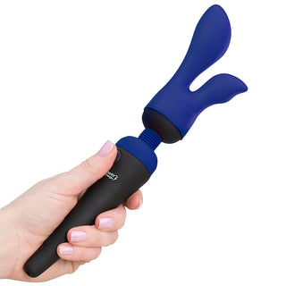 PalmPower PalmSensual Attachments 2-Piece Silicone Massager Heads Blue - Horny Stoner