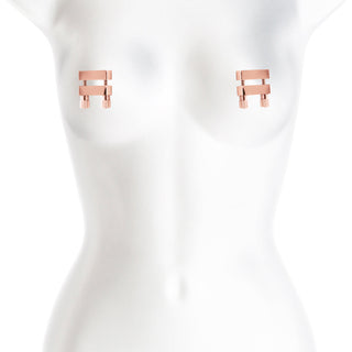 Bound Nipple Clamps V1 Rose Gold - Horny Stoner