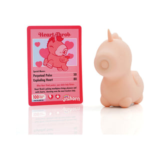 Unihorn Heart Throb Pulsing Vibrator Pink - Horny Stoner