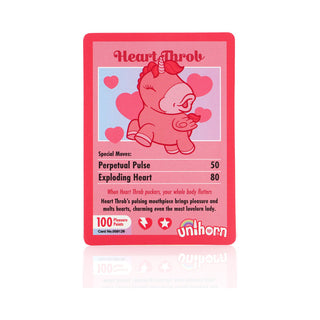 Unihorn Heart Throb Pulsing Vibrator Pink - Horny Stoner
