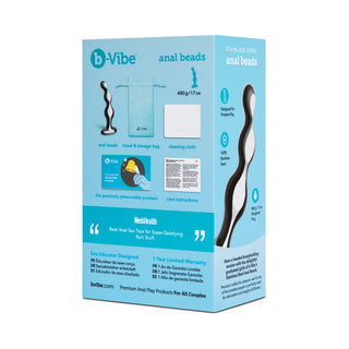 b-Vibe Stainless Steel Anal Beads - Horny Stoner