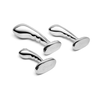 b-Vibe Stainless Steel P-Spot Plug Training Set - Horny Stoner