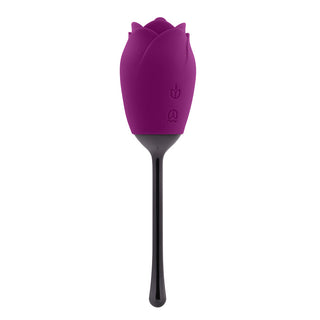 Playboy Petal Rechargeable Silicone Tongue Flicking Vibrator Wild Aster - Horny Stoner