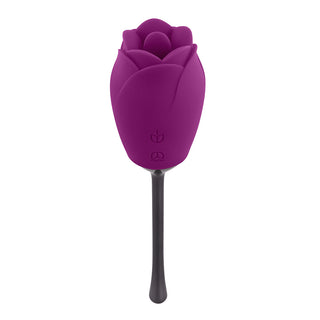 Playboy Petal Rechargeable Silicone Tongue Flicking Vibrator Wild Aster - Horny Stoner