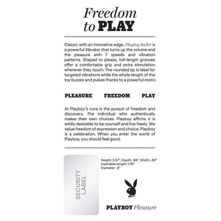 Playboy Bullet Rechargeable Silicone Vibrator Wild Aster - Horny Stoner