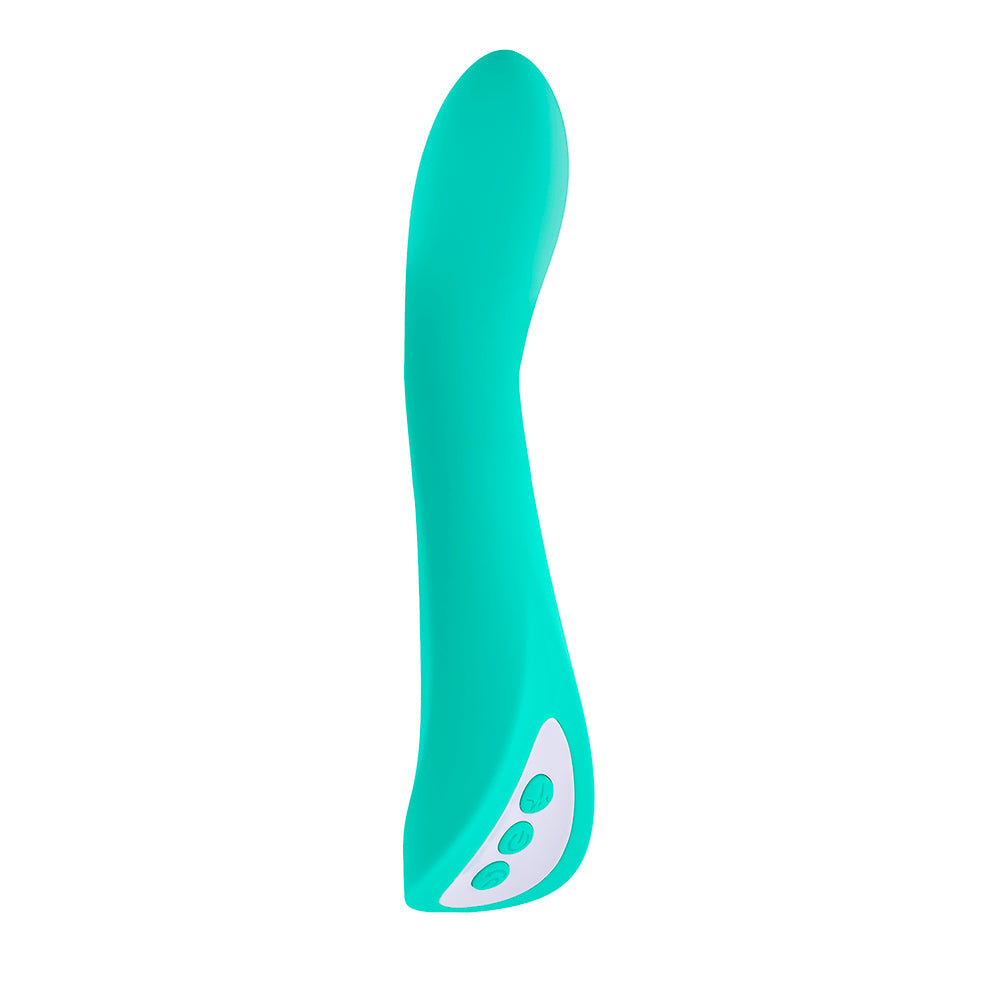 Evolved Come With Me Rechargeable 'Come Hither' Silicone Vibrator Green - Horny Stoner