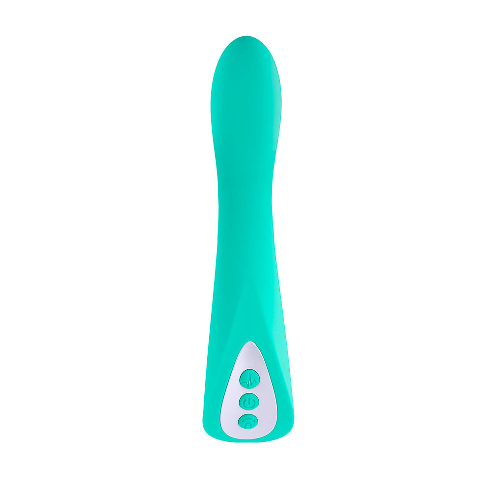 Evolved Come With Me Rechargeable 'Come Hither' Silicone Vibrator Green - Horny Stoner