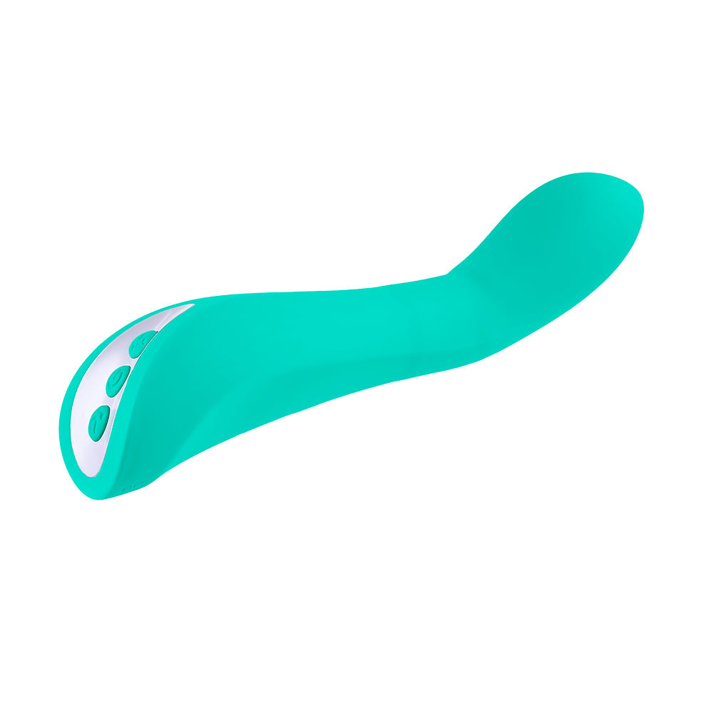 Evolved Come With Me Rechargeable 'Come Hither' Silicone Vibrator Green - Horny Stoner