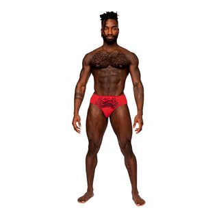 Male Power Sassy Lace Bikini Solid Pouch - Horny Stoner