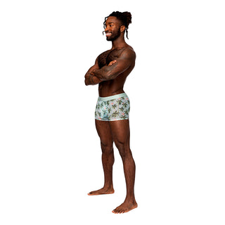 Male Power Sheer Flamingo Print Seamless Sheer Short - Horny Stoner