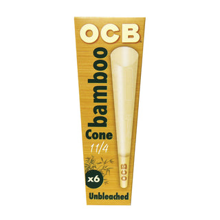 OCB Bamboo Unbleached Cones - Horny Stoner