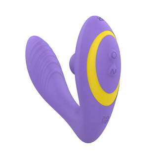 ROMP Reverb Rechargeable Silicone Clitoral and G-Spot Stimulator Purple - Horny Stoner