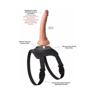 Body Dock Lap Strap Silicone Strap-On Thigh Harness - Horny Stoner