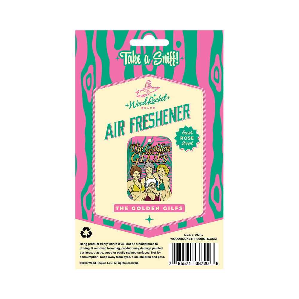 Wood Rocket Air Freshener Golden GILFS - Horny Stoner