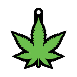 Wood Rocket Air Freshener Green Leaf - Horny Stoner