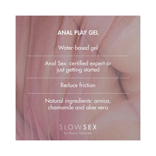 Bijoux Indiscrets Slow Sex Anal Play Gel 1 oz. - Horny Stoner