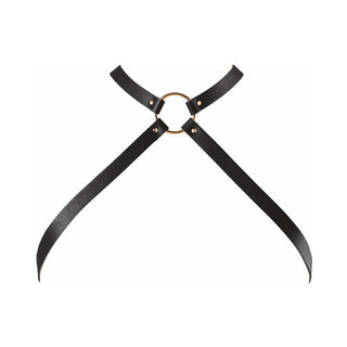 Bijoux Indiscrets Maze Cross Chest Harness - Horny Stoner