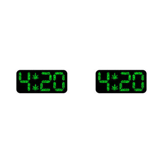 4:20 Weed Earrings - Horny Stoner