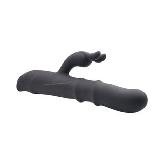 Evolved Ringmaster Rechargeable Dual Stim Vibe Silicone Black - Horny Stoner