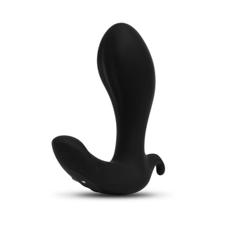 b-Vibe Expand Expanding and Vibrating Remote Control Plug Black - Horny Stoner