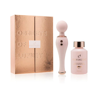 HighOnLove Objects of Luxury Gift Set With Rechargeable Mini Wand And Sensual Massage Oil
