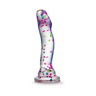 Neo Elite Hanky Panky 7.5 in. Glow-in-the-Dark Silicone Confetti Dildo - Horny Stoner