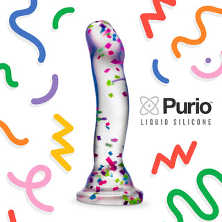 Neo Elite Hanky Panky 7.5 in. Glow-in-the-Dark Silicone Confetti Dildo - Horny Stoner