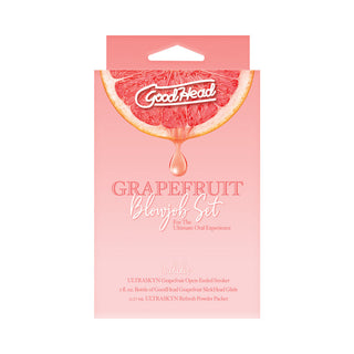 GoodHead Grapefruit Blowjob Set Yellow Pink - Horny Stoner